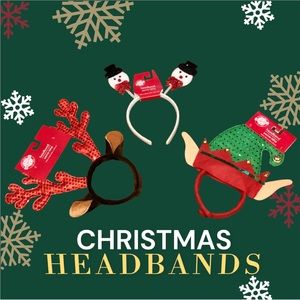 🆕 CHRISTMAS HEADBANDS! 3 DIFFERENT FESTIVE STYLES! FUN FOR KIDS & ADULTS!